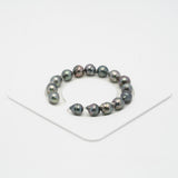 15pcs Mix 8-10mm - CL AAA/AA Quality Tahitian Pearl Bracelet BR2050 OR7