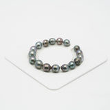 17pcs Multicolor 8-10mm - CL AAA/AA Quality Tahitian Pearl Bracelet BR2052 OR7