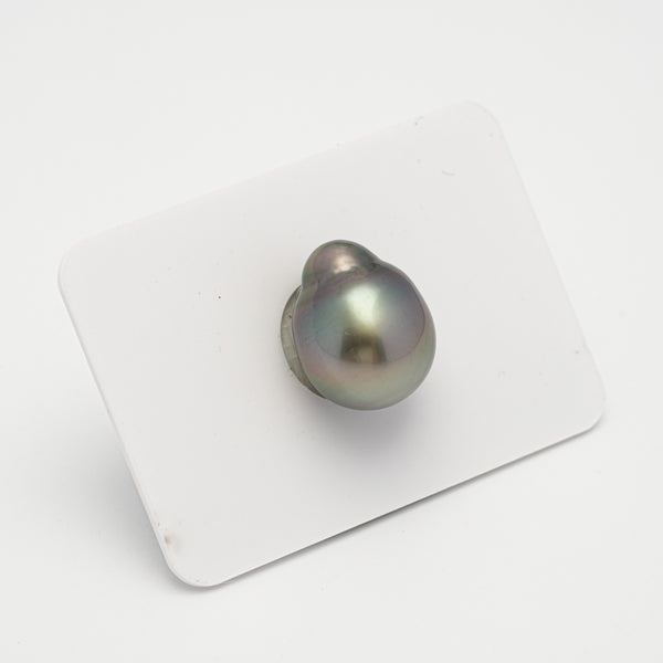 1pcs Green 13mm - SBQ AAA/AA Quality Tahitian Pearl Single LP1979 THMIX3