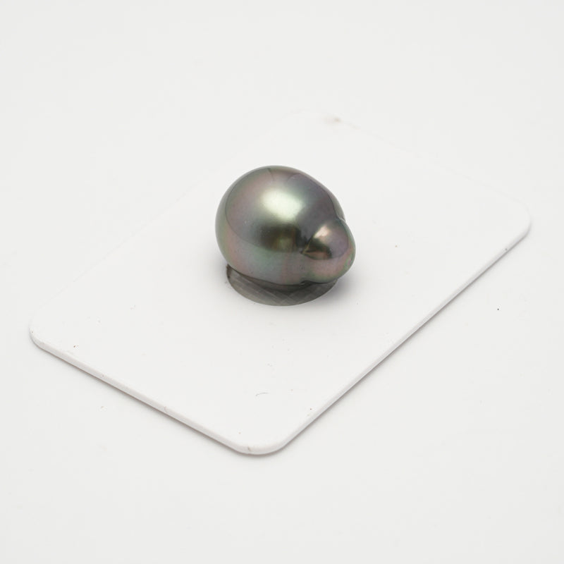 1pcs Green 13mm - SBQ AAA/AA Quality Tahitian Pearl Single LP1979 THMIX3