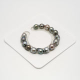 15pcs Multicolor 8-10mm - SB AAA Quality Tahitian Pearl Bracelet BR2164 A101