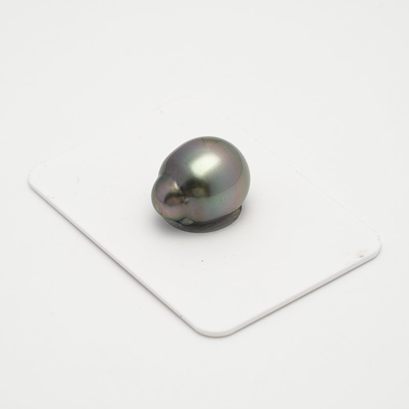 1pcs Green 13mm - SBQ AAA/AA Quality Tahitian Pearl Single LP1979 THMIX3