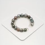 15pcs Multicolor 8-10mm - SB AAA Quality Tahitian Pearl Bracelet BR2164 A101