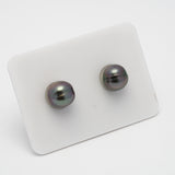 2pcs "High Luster" Cherry 8.7-8.9mm - CL AAA/AA Quality Tahitian Pearl Pair ER1408 OR7