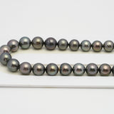 47pcs Multicolor 8mm - SR/NR AAA/AA Quality Tahitian Pearl Necklace NL1477 CMCS1