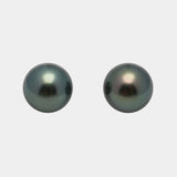 2pcs Dark Green 12.4-12.5mm - RSR AAA/AA Quality Tahitian Pearl Pair ER1503