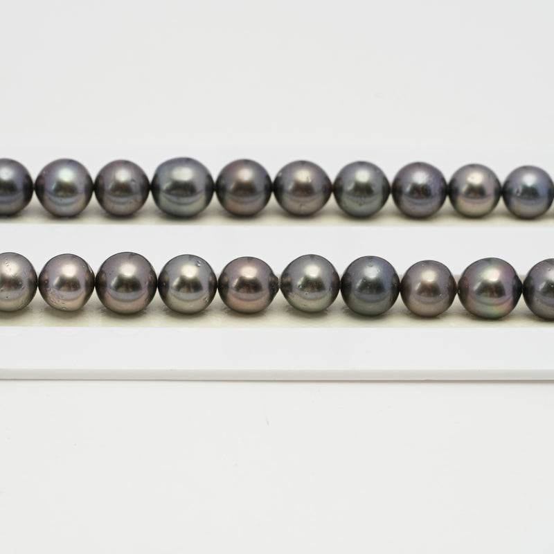 50pcs Multicolor 8mm - SR/NR AAA/AA Quality Tahitian Pearl Necklace NL1480 CMCS1