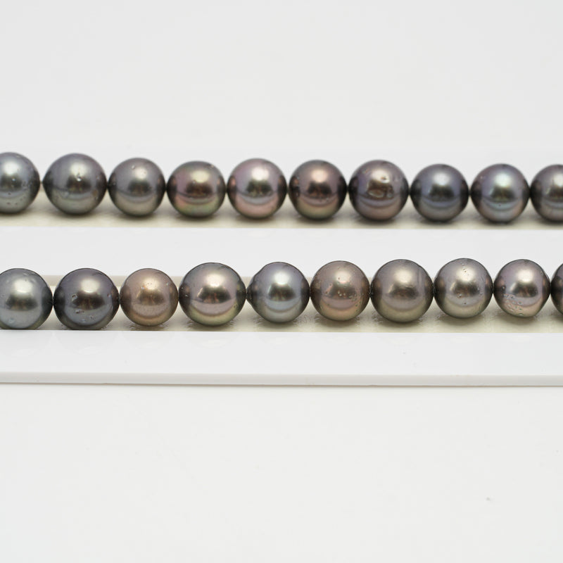 50pcs Multicolor 8mm - SR/NR AAA/AA Quality Tahitian Pearl Necklace NL1480 CMCS1