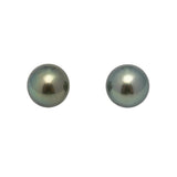 2pcs Green 11-11.1mm - SR/NR AAA Quality Tahitian Pearl Pair ER1642 OR11