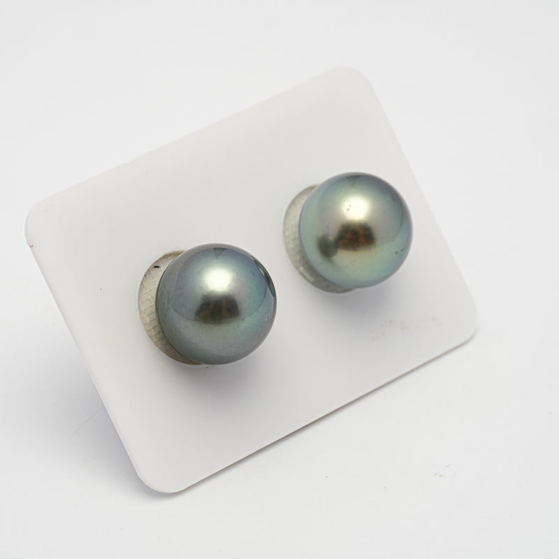 2pcs Mix 12.5-12.6mm - RSR AAA/AA Quality Tahitian Pearl Pair ER1504