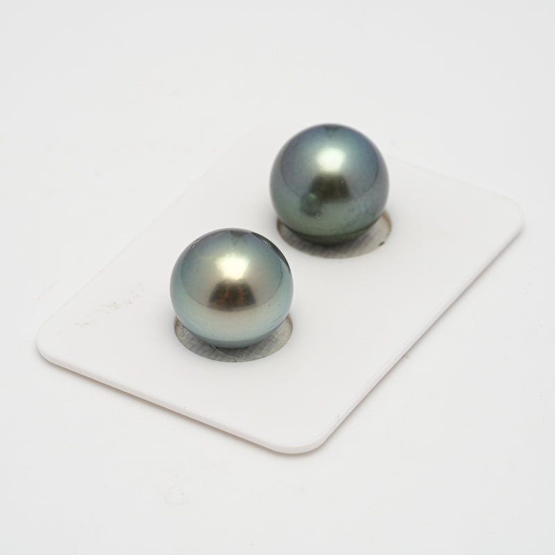 2pcs Mix 12.5-12.6mm - RSR AAA/AA Quality Tahitian Pearl Pair ER1504