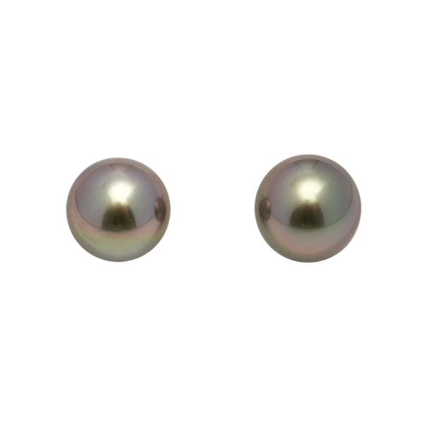 2pcs Cherry 11.2-11.4mm - RSR AAA Quality Tahitian Pearl Pair ER1646 OR11