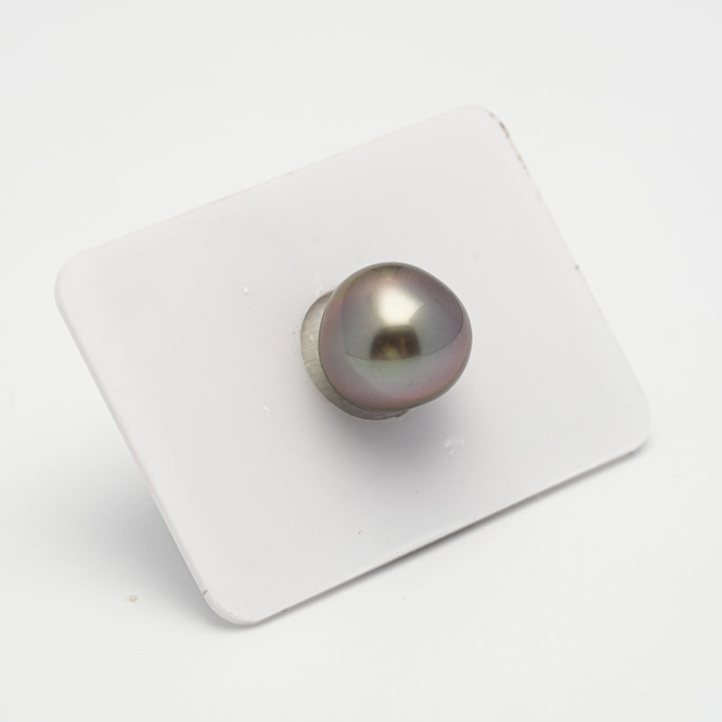 1pcs Green Cherry 13.3mm - BT TOP Quality Tahitian Pearl Single LP1929 A101