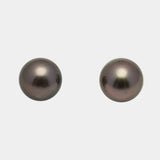 2pcs Dark 11.1-11.2mm - RSR AAA/AA Quality Tahitian Pearl Pair ER1506