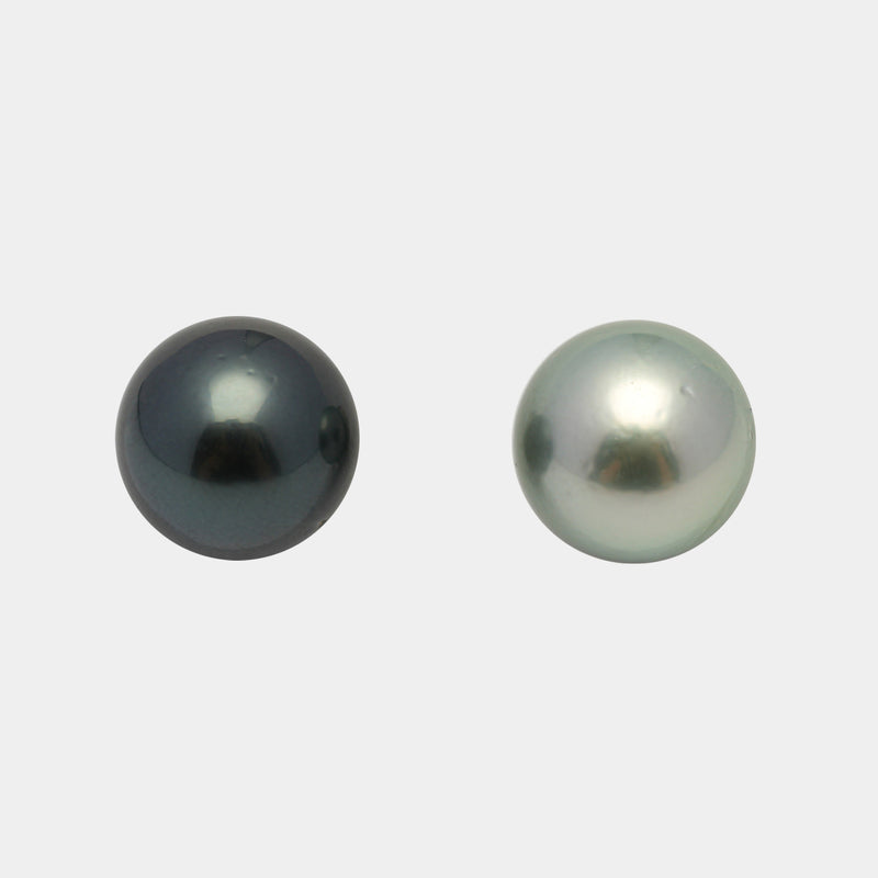 2pcs Multicolor 12.2mm - RSR AAA/AA Quality Tahitian Pearl Pair ER1510