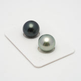 2pcs Multicolor 12.2mm - RSR AAA/AA Quality Tahitian Pearl Pair ER1510