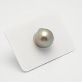 1pcs "High Luster" Light Green 14mm - SB AAA/AA Quality Tahitian Pearl Single LP1938 A101