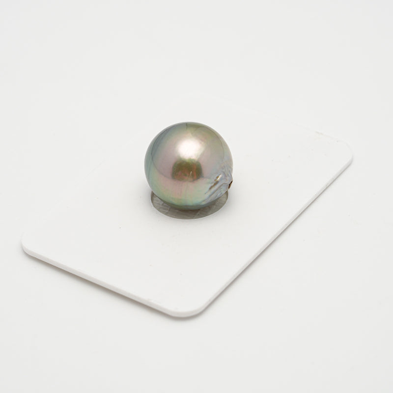 1pcs "High Luster" Light Green 14mm - SB AAA/AA Quality Tahitian Pearl Single LP1938 A101