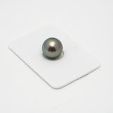 1pcs "High Luster" Green 12.1mm - RSR AA/AAA Quality Tahitian Pearl Single LP1269