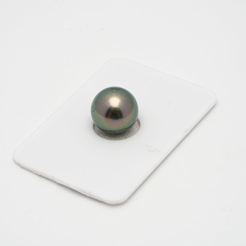 1pcs "High Luster" Green 12.1mm - RSR AA/AAA Quality Tahitian Pearl Single LP1269