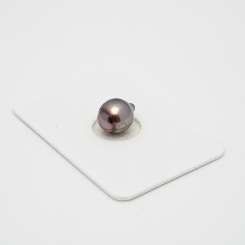 1pcs "High Luster" Cherry 8.8mm - CL/SB AAA Quality Tahitian Pearl Single LP1697 OR9