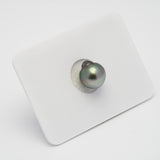 1pcs "High Luster" Light Green 9.3mm - SB AAA Quality Tahitian Pearl Single LP1716 OR9