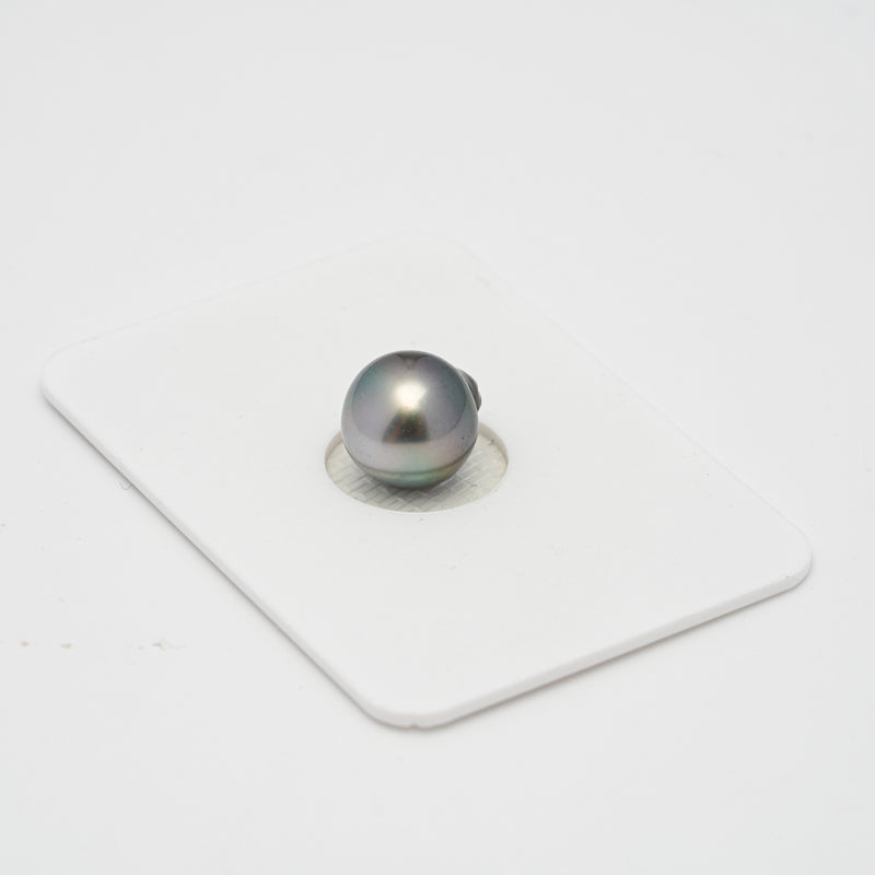 1pcs "High Luster" Light Green 9.3mm - SB AAA Quality Tahitian Pearl Single LP1716 OR9