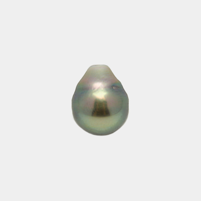 1pcs "High Luster" Light Green 8.9mm - CL/SB AAA/AA Quality Tahitian Pearl Single LP1718 OR9