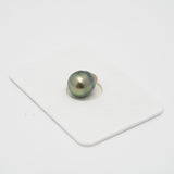 1pcs "High Luster" Light Green 8.9mm - CL/SB AAA/AA Quality Tahitian Pearl Single LP1718 OR9