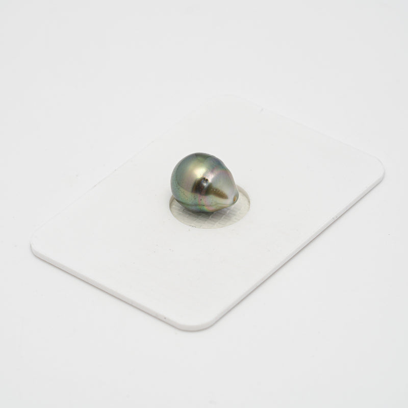 1pcs "High Luster" Light Green 8.9mm - CL/SB AAA/AA Quality Tahitian Pearl Single LP1718 OR9