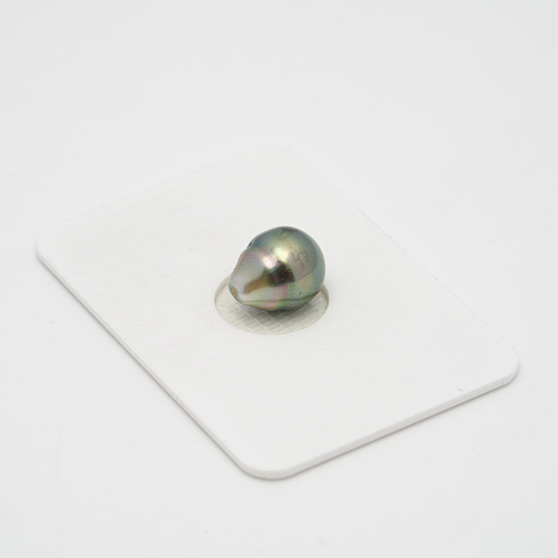 1pcs "High Luster" Light Green 8.9mm - CL/SB AAA/AA Quality Tahitian Pearl Single LP1718 OR9