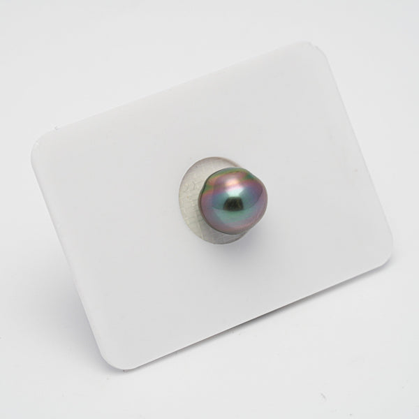 1pcs Purple Green 9.6mm - CL AAA/AA Quality Tahitian Pearl Single LP1720 OR9