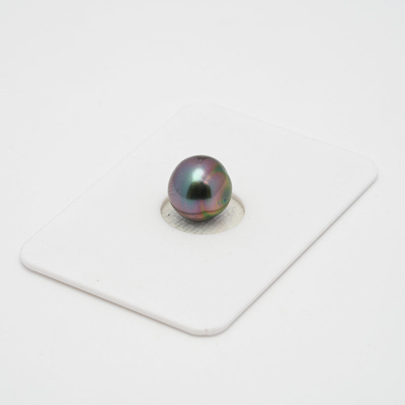 1pcs Purple Green 9.6mm - CL AAA/AA Quality Tahitian Pearl Single LP1720 OR9