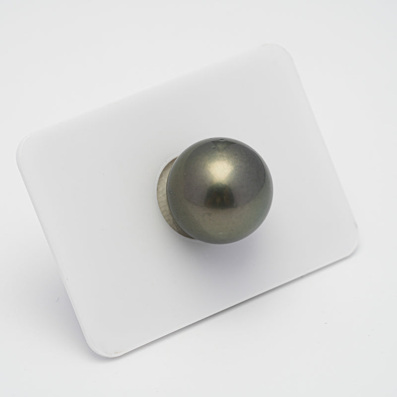 1pcs Green 15.2mm - RSR AA/AAA Quality Tahitian Pearl Single LP1782