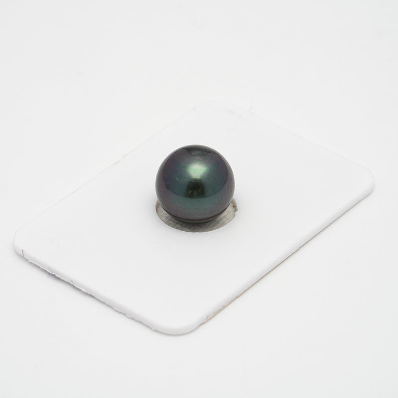 1pcs Dark Purple 11.1mm - SR/CL AA/AAA Quality Tahitian Pearl Single LP1735