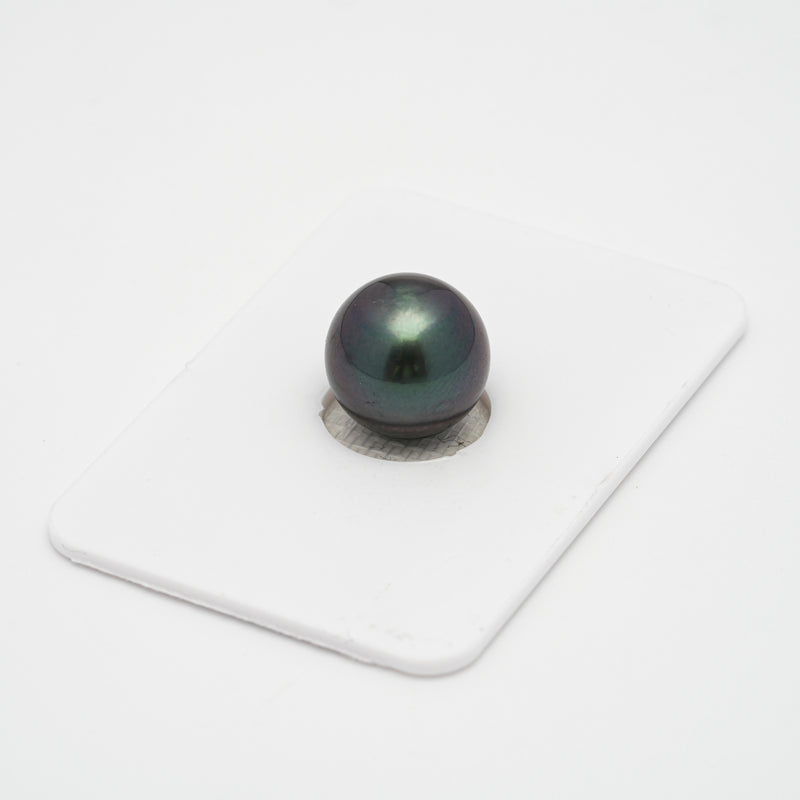 1pcs Dark Purple 11.1mm - SR/CL AA/AAA Quality Tahitian Pearl Single LP1735