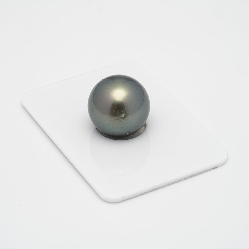 1pcs Light Green 15mm - R AA/AAA Quality Tahitian Pearl Single LP1736