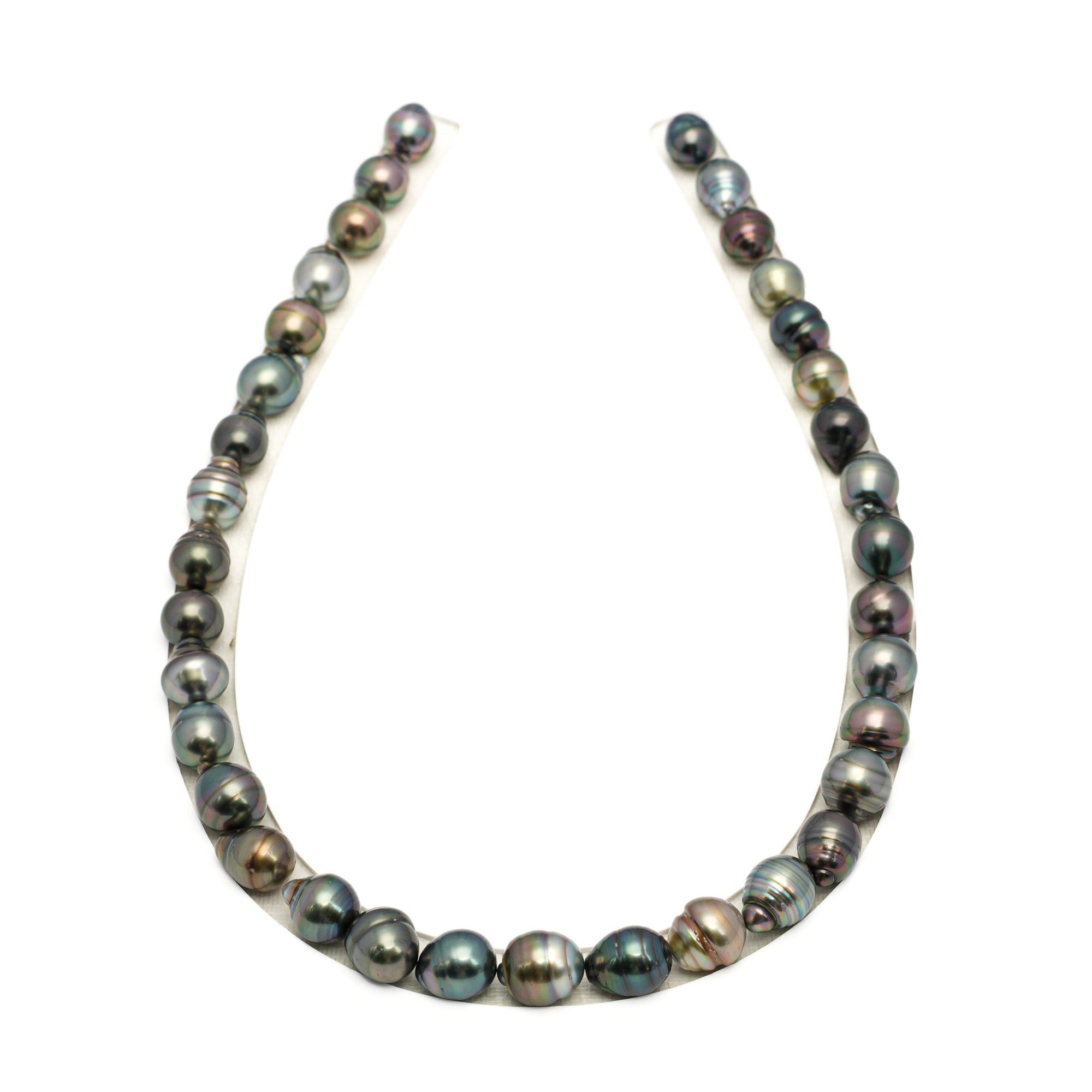35pcs Multicolor 9-11mm - CL/SB AAA/AA Quality Tahitian Pearl Necklace NL1721 TH5
