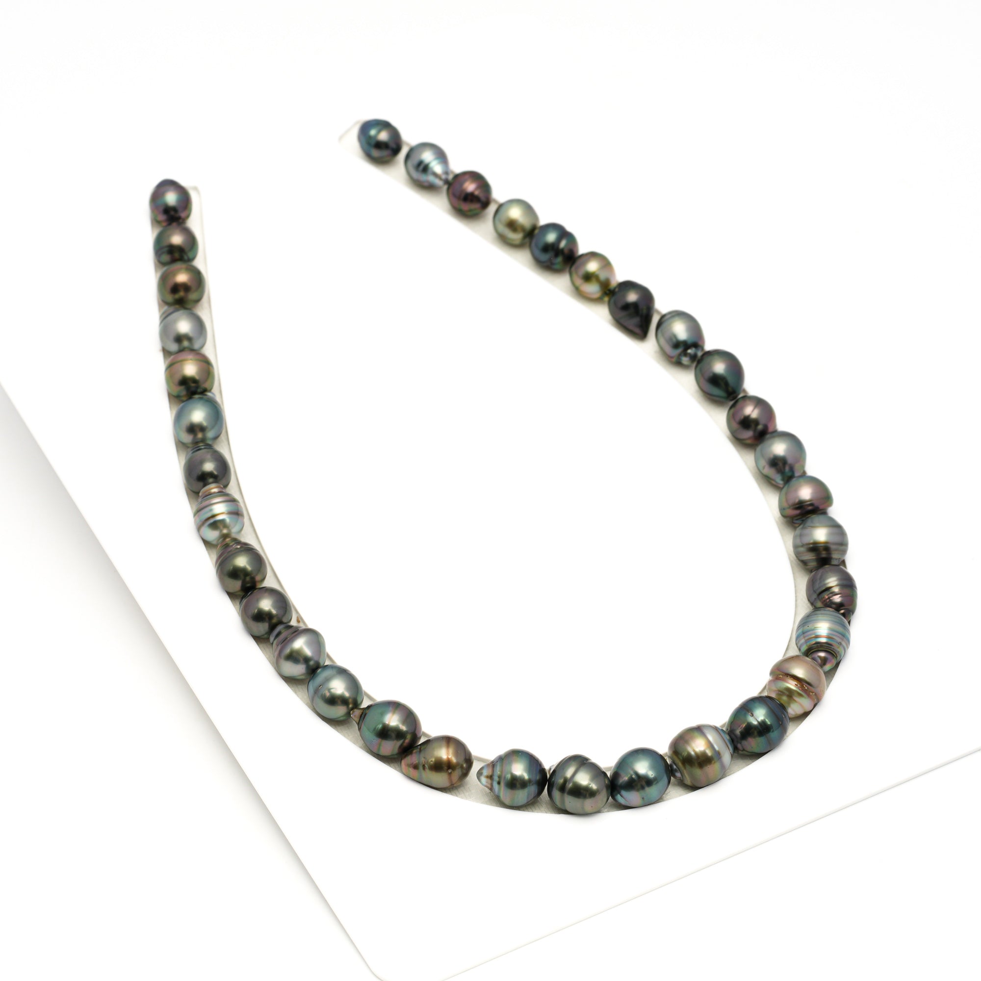 35pcs Multicolor 9-11mm - CL/SB AAA/AA Quality Tahitian Pearl Necklace NL1721 TH5