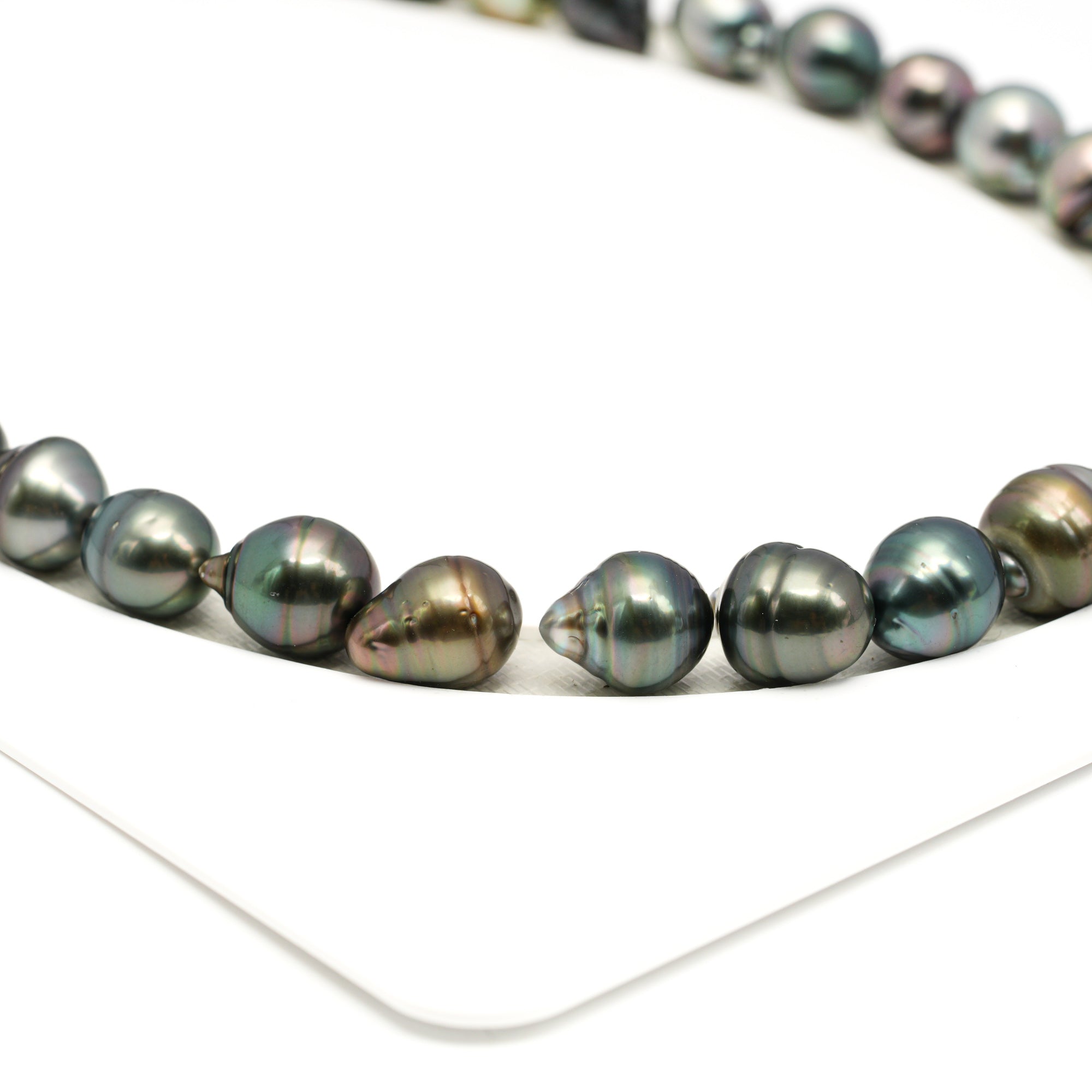 35pcs Multicolor 9-11mm - CL/SB AAA/AA Quality Tahitian Pearl Necklace NL1721 TH5