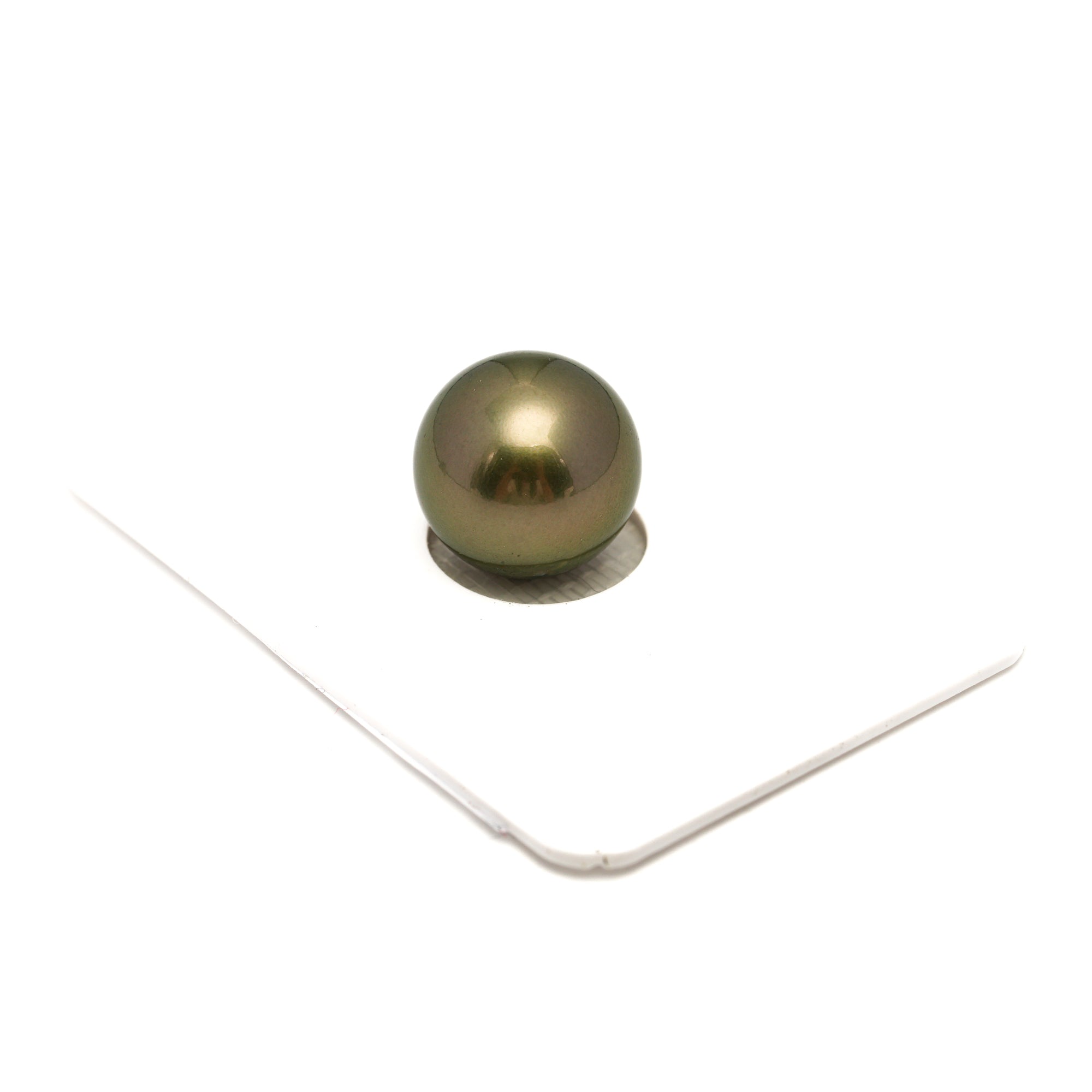 1pcs Yellow Green 12.7mm - RSR TOP Quality Tahitian Pearl Single LP2395 OR6
