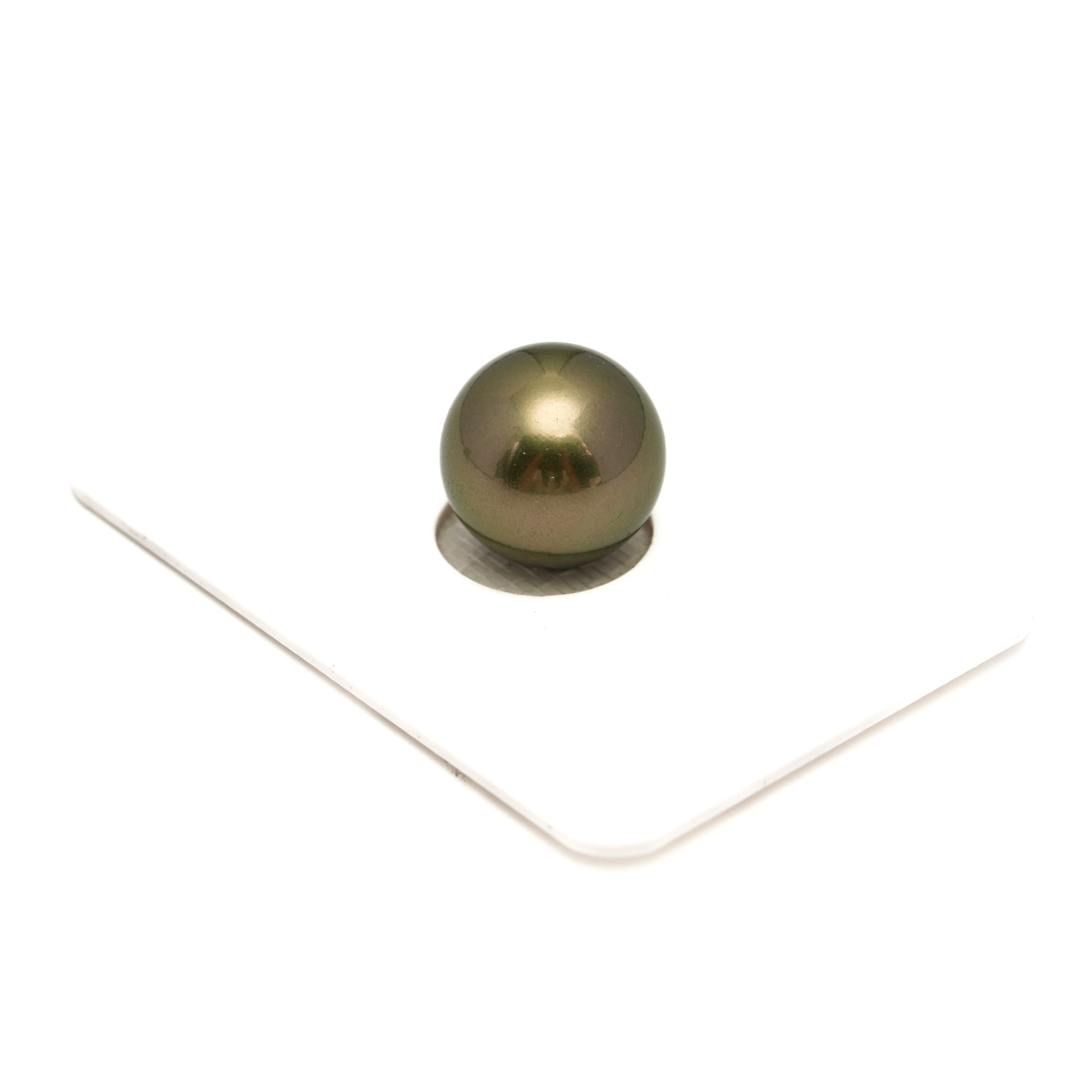 1pcs Yellow Green 12.7mm - RSR TOP Quality Tahitian Pearl Single LP2395 OR6