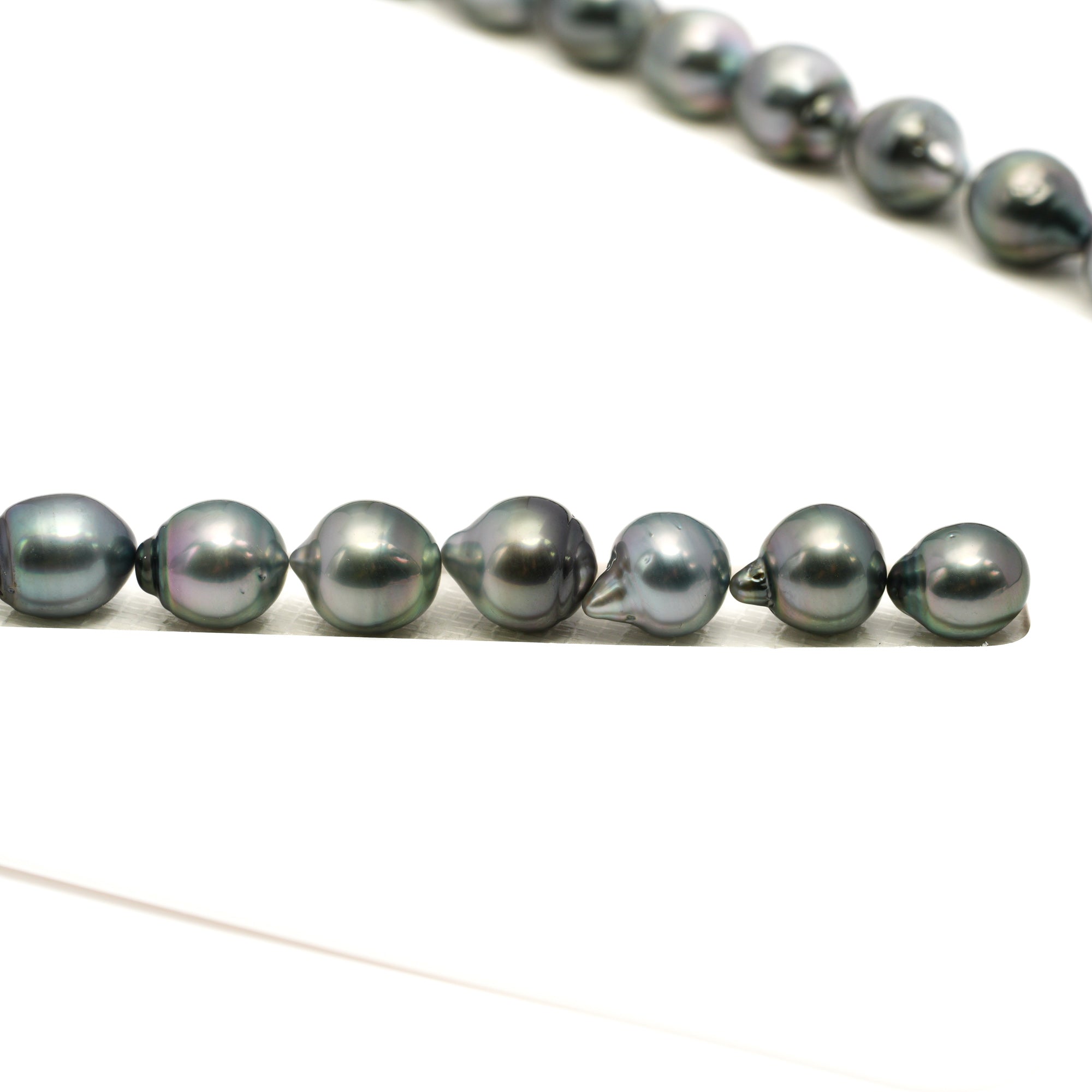 38pcs Light Mix 8-10mm - CL/SB AAA/AA Quality Tahitian Pearl Necklace NL1773 LP1