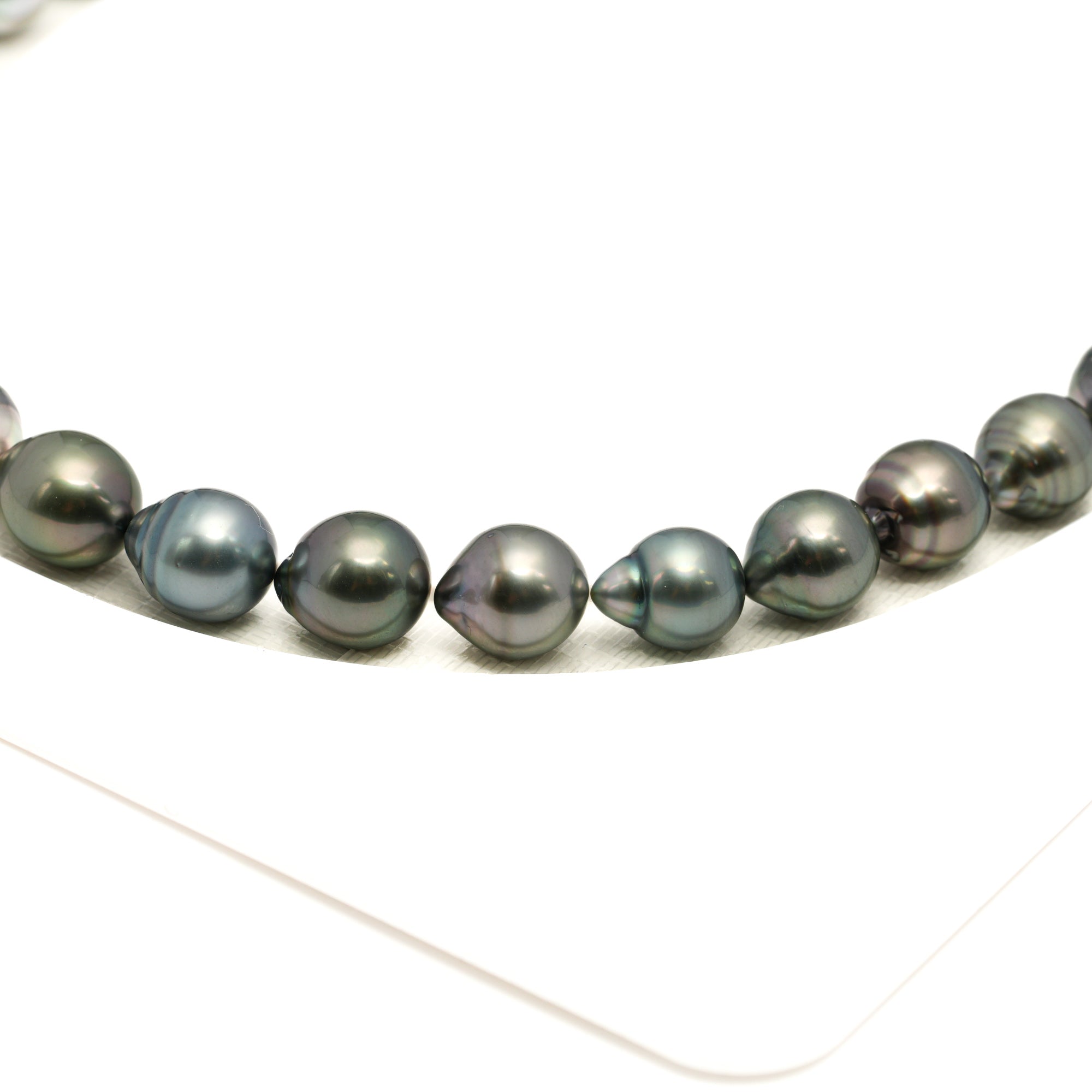 38pcs Light Mix 8-10mm - CL/SB AAA/AA Quality Tahitian Pearl Necklace NL1773 LP1