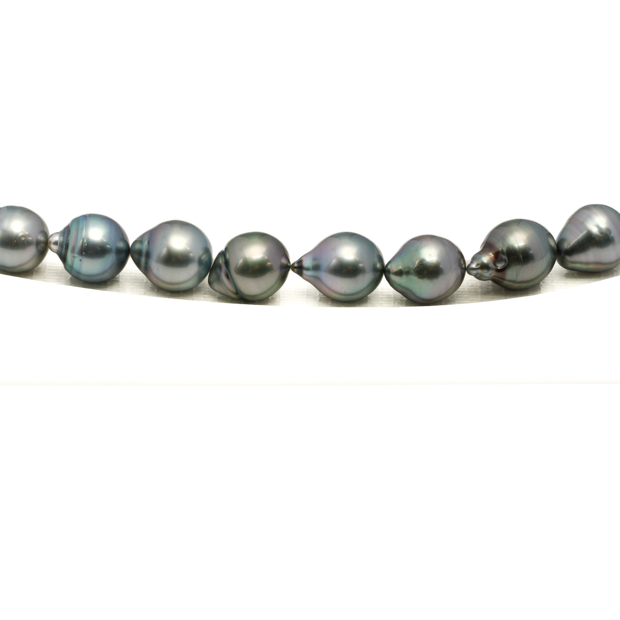 38pcs Light Mix 8-10mm - CL/SB AAA/AA Quality Tahitian Pearl Necklace NL1773 LP1