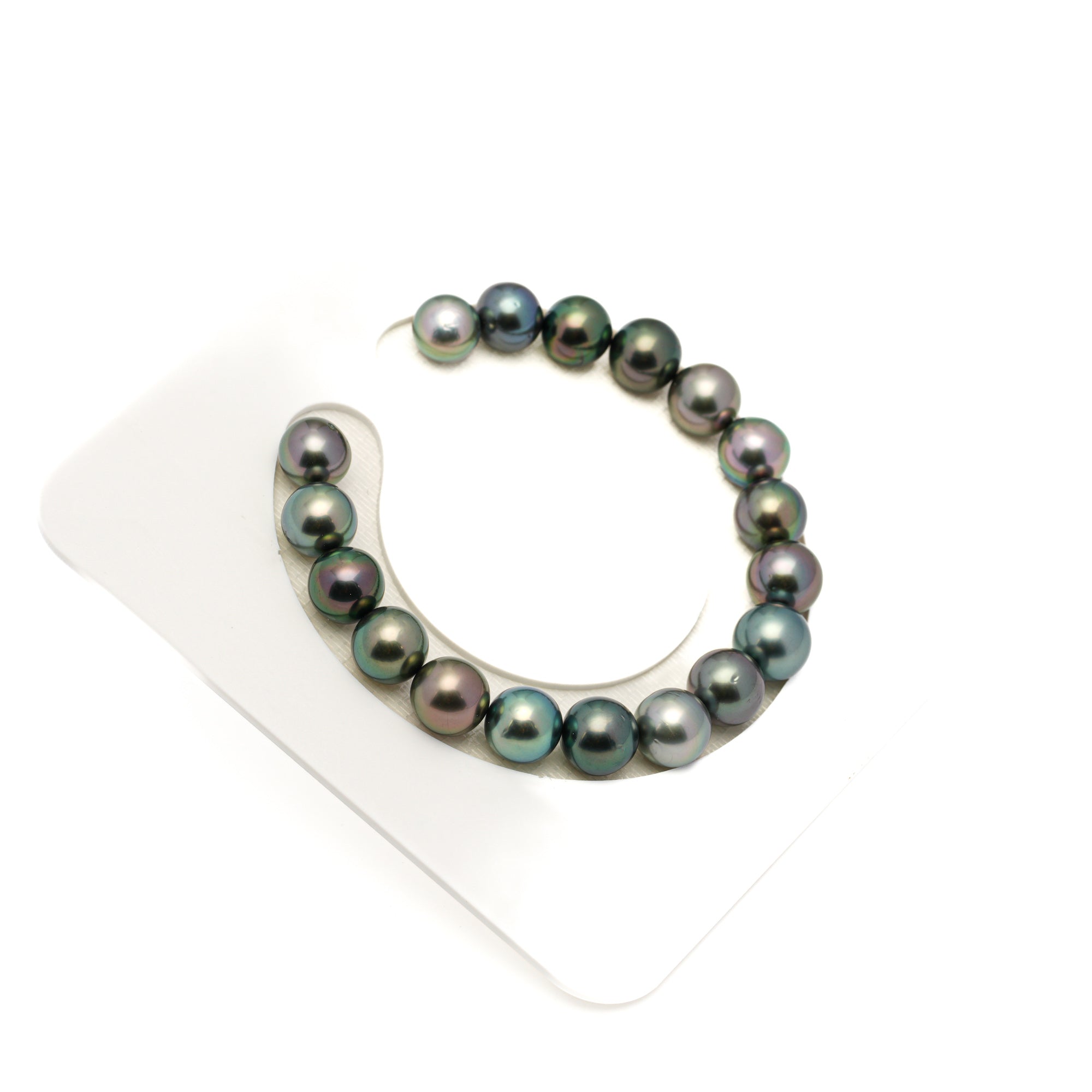 18pcs "High Luster" Multicolor 9-10mm - NR AAA/AA Quality Tahitian Pearl Bracelet BR2444 LP1