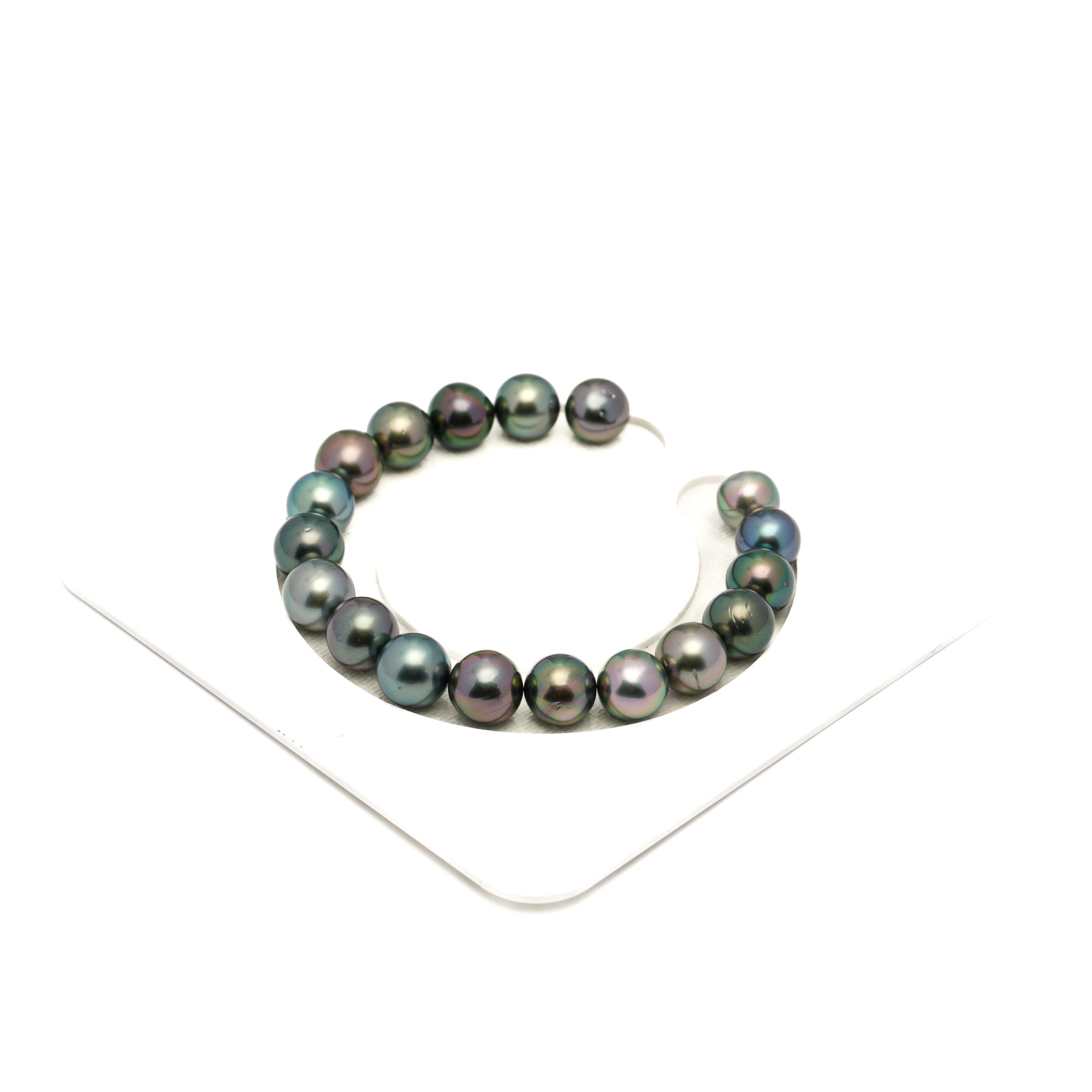 18pcs "High Luster" Multicolor 9-10mm - NR AAA/AA Quality Tahitian Pearl Bracelet BR2444 LP1