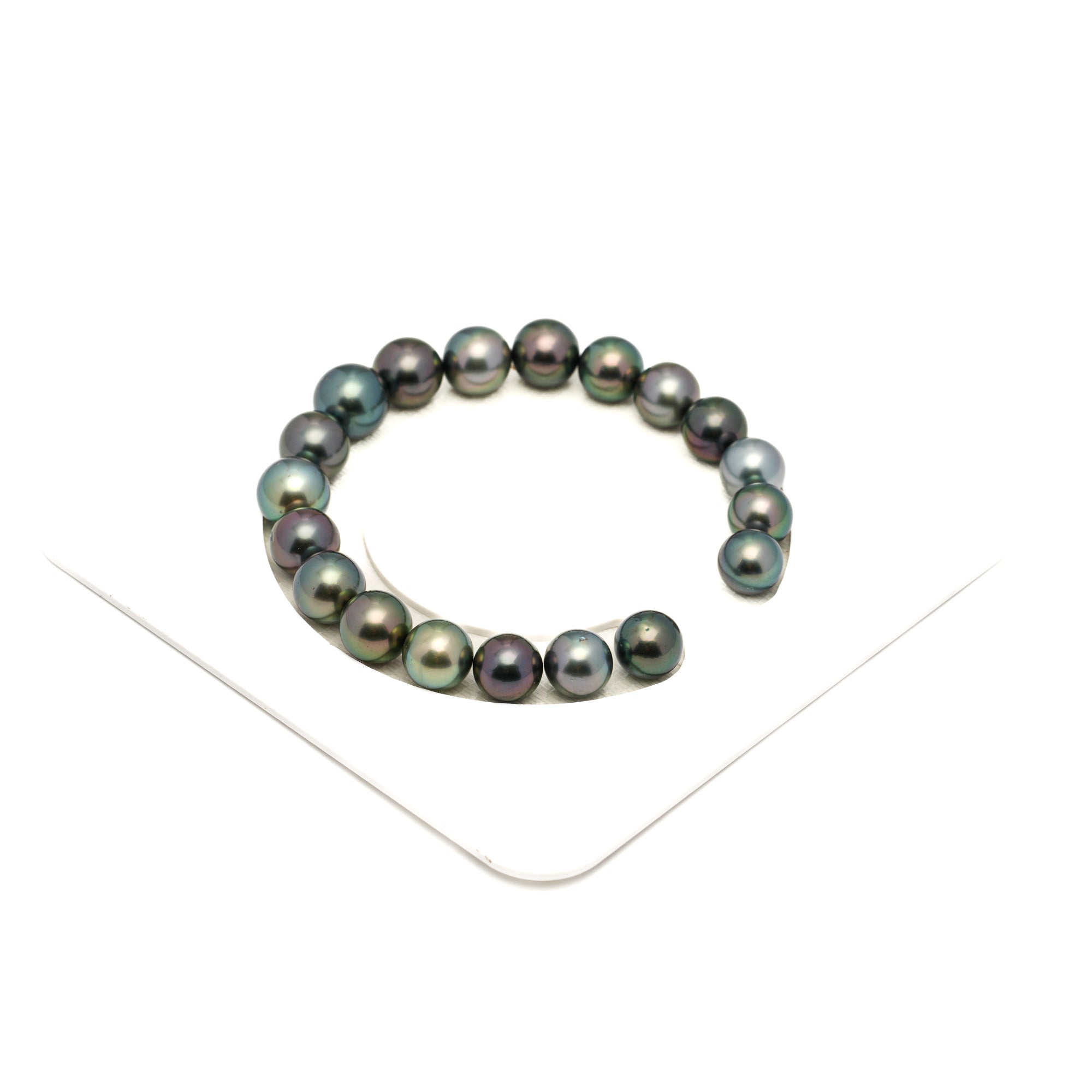 19pcs "High Luster" Multicolor 9-10mm - SR AAA Quality Tahitian Pearl Bracelet BR2445 LP1