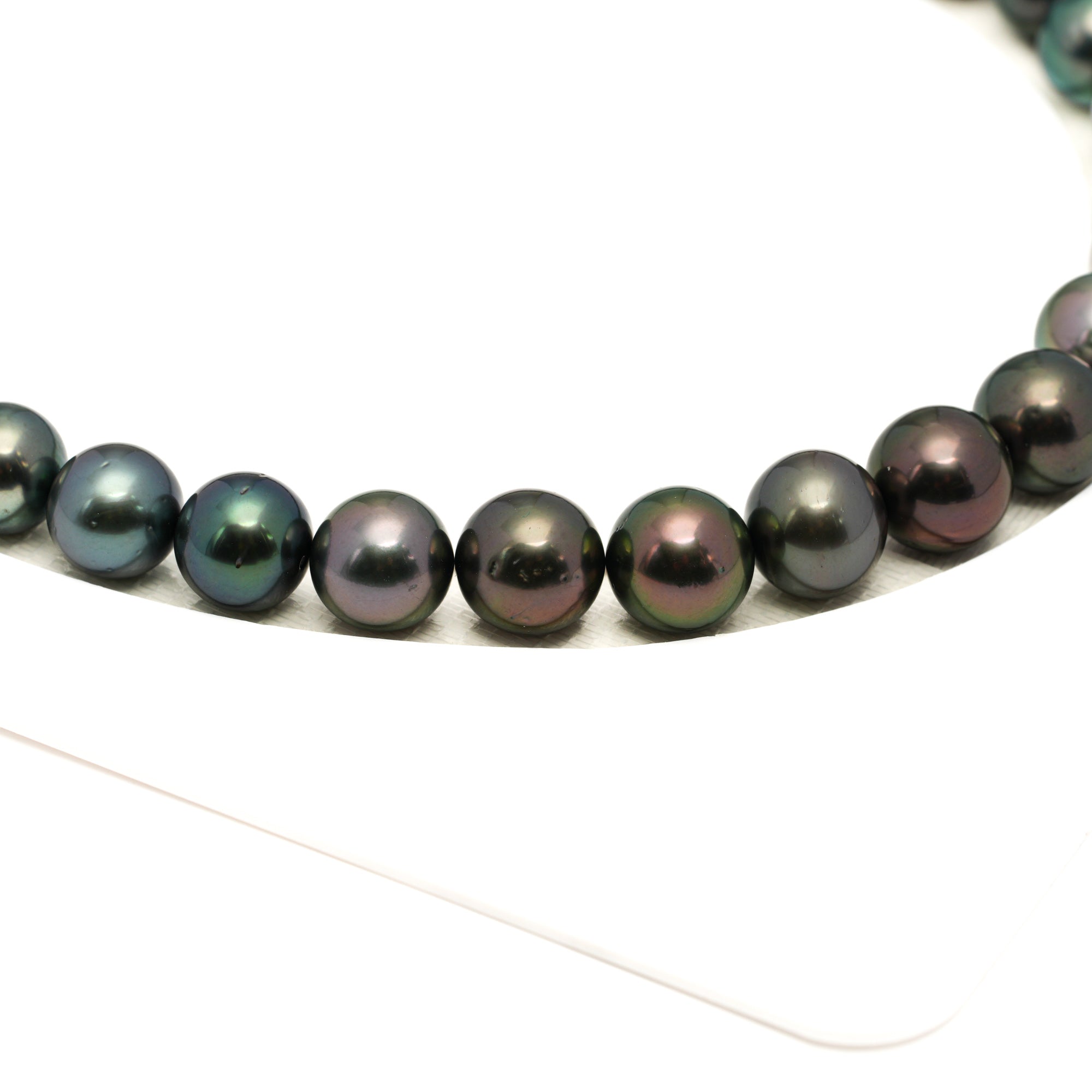 41pcs "High Luster" Multicolor 8-12mm - RSR AAA Quality Tahitian Pearl Necklace NL1778 LP1