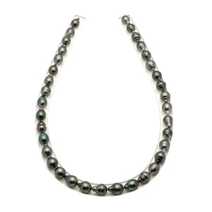 36pcs Green 8-10mm - SB/CL AAA/AA Quality Tahitian Pearl Necklace NL1796 LP4